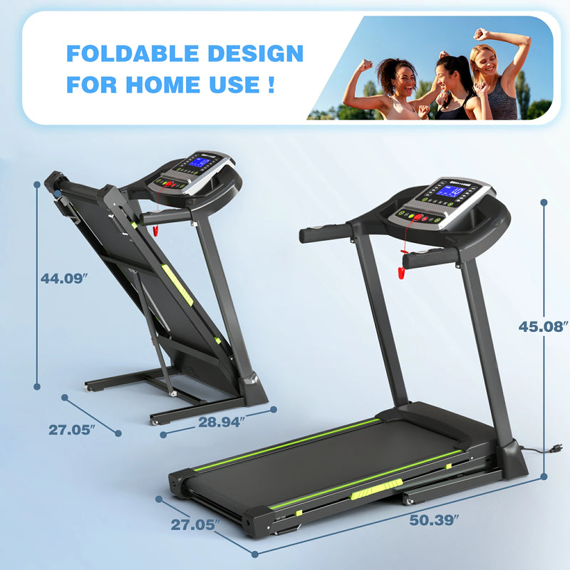 RTMX 1550 Shock-Absorbing Foldable LED Treadmill