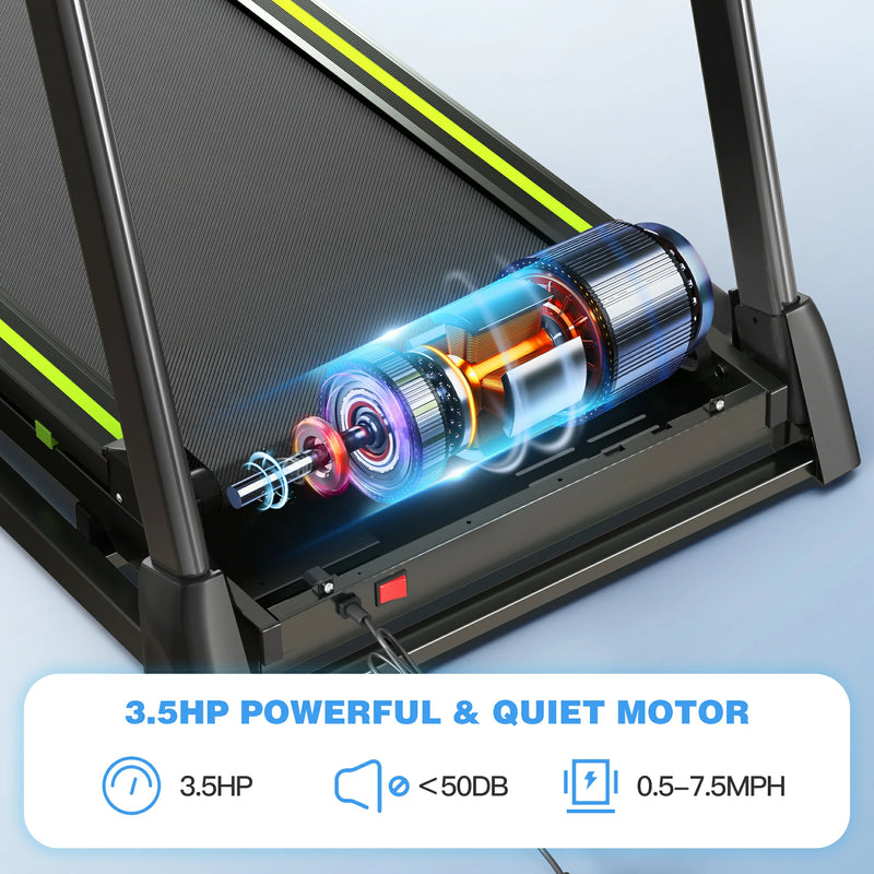 RTMX 1550 Shock-Absorbing Foldable LED Treadmill