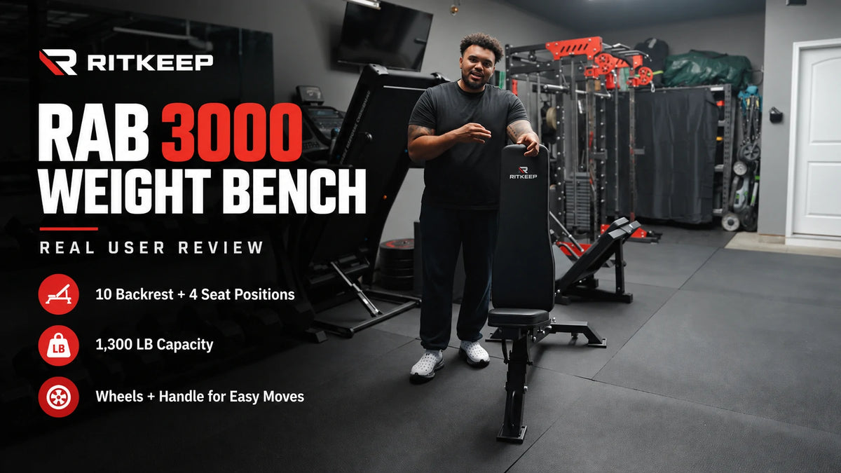 RitKeep Fitness RAB-3000 Adjustable Weight Bench Review | Adjustments & Real Bench Press Test 💪
