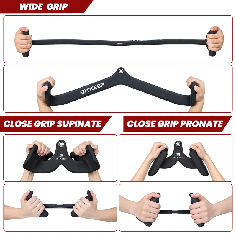 Cable Machine 5pcs Lat Pulldown Bar Combo